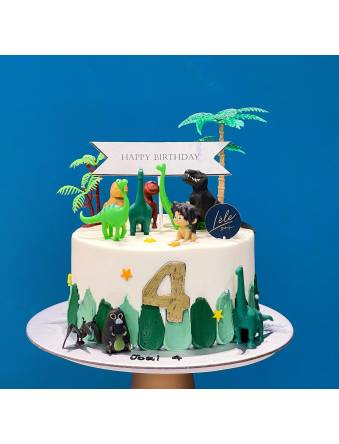 Dinosaur Forest Cake