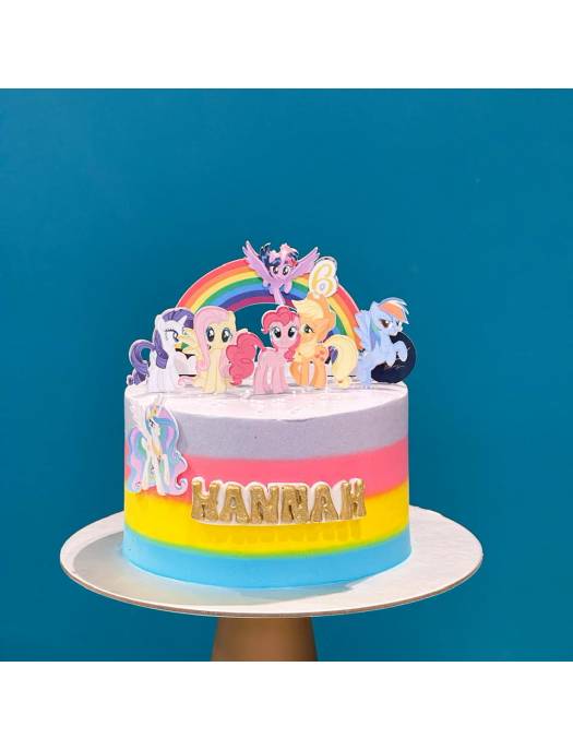 Personalized My Little Pony Cake Topper Set | Lazada PH