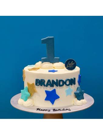 Stars and Number Cake