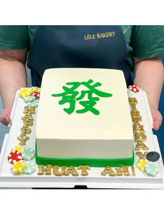 Giant Fa Cai Mahjong Cake