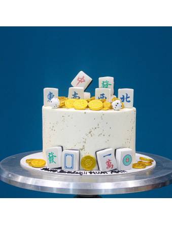 Mahjong Gold Coins Cake