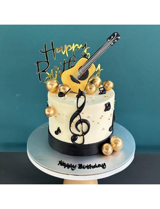 Guitar Birthday Cake -