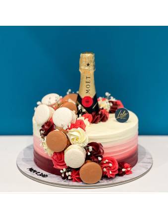 Rose Red Champagne Cake