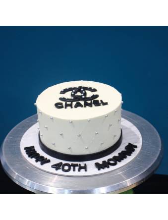 Silver Chanel Cake