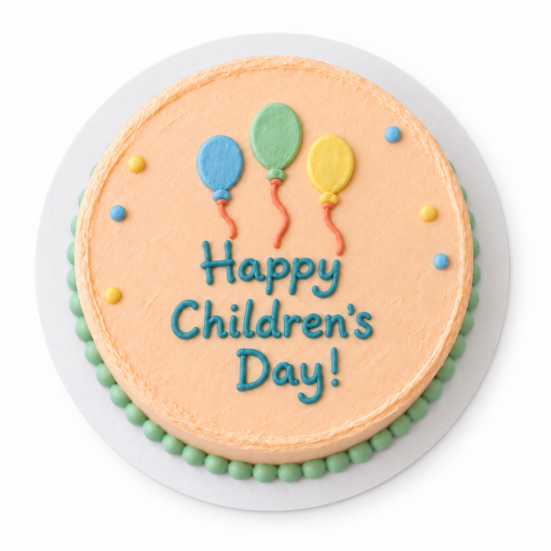 Children’s Day 4-inch Balloons Cake