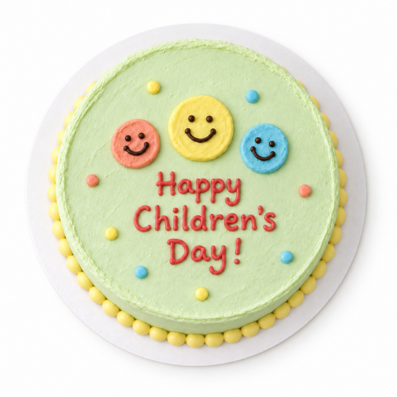 Children’s Day 4-inch Smileys Cake