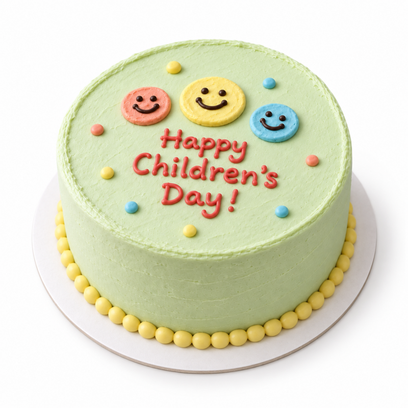Children’s Day 4-inch Smileys Cake