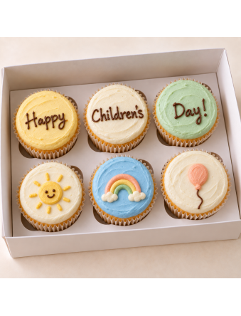 Children’s Day Sunshine & Rainbow Cupcakes (6pcs)