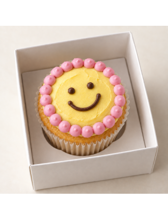 Children’s Day Smiley Cupcake - Pink