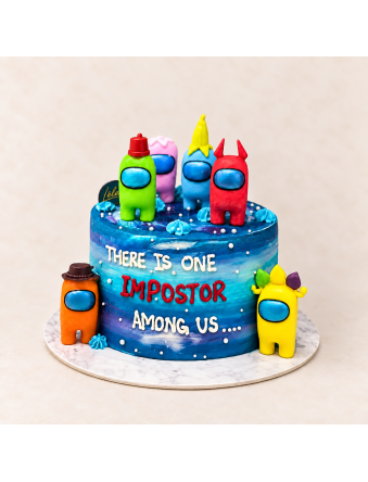 Among us Galaxy Cake