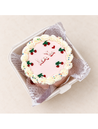 Cherry Korean Bento Cake