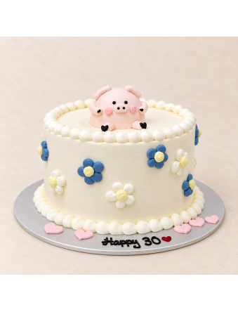 Buttercream Piggy Cake