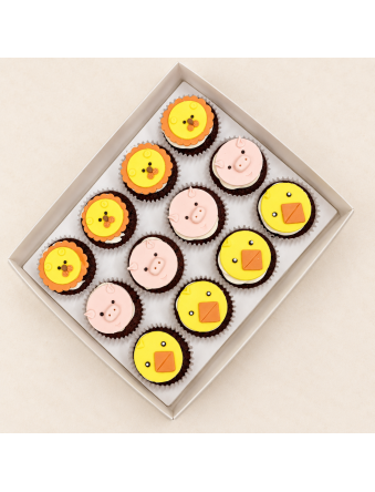 2D Animal Cupcakes