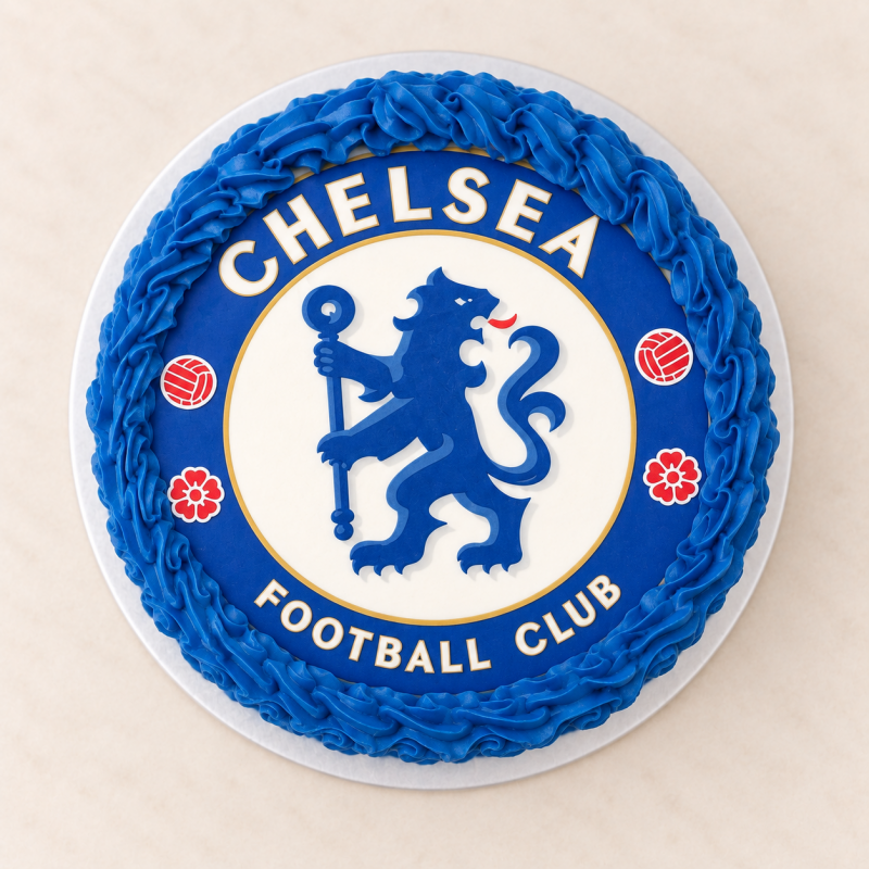 2D Chelsea Logo Cake