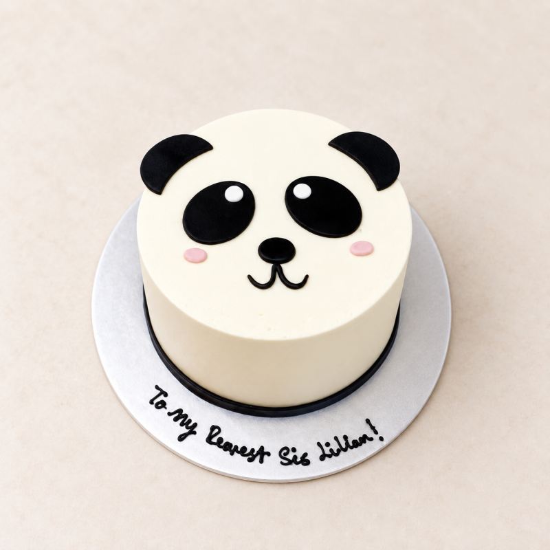 2D Panda Cake