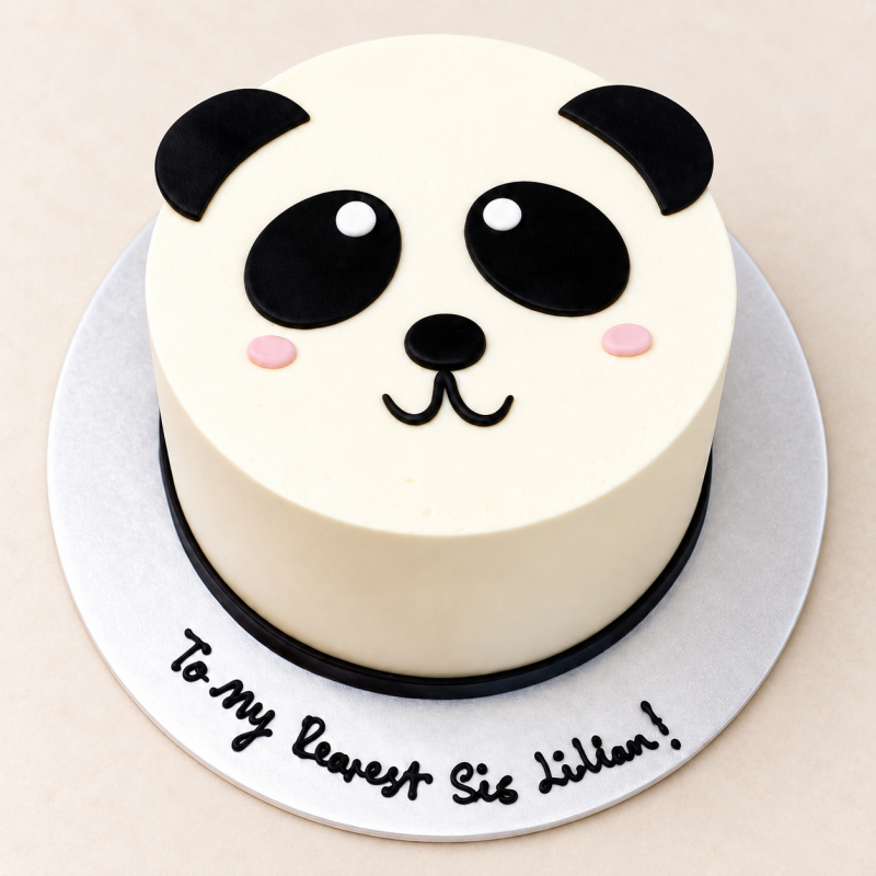 2D Panda Cake