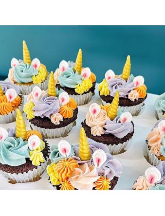 Pastel Unicorn Cupcakes