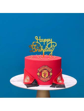 Manchester United with Red Scarf Cake