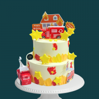 Fire fighter cake