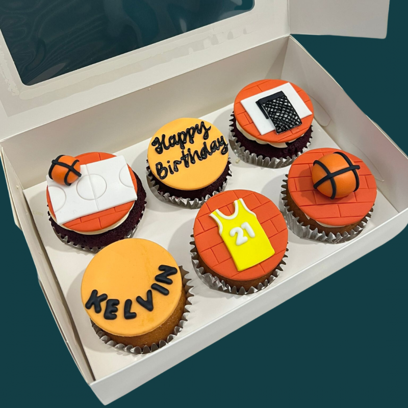 Basketball Cupcakes