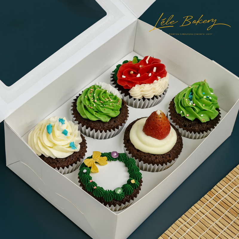 Christmas Cupcakes Set B