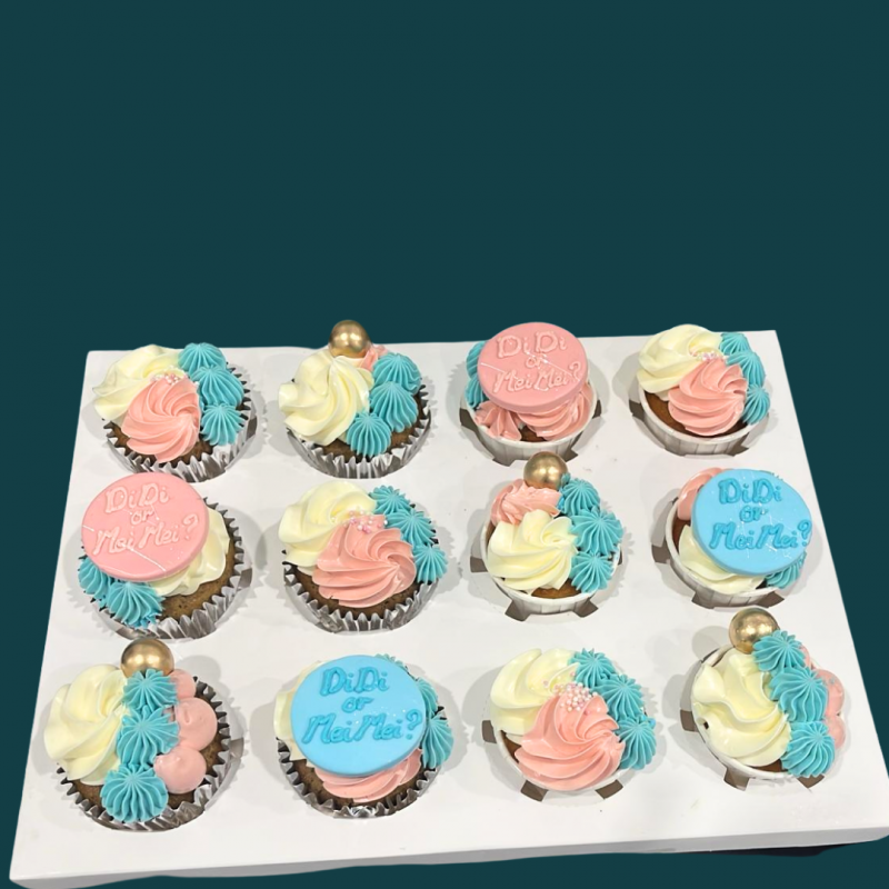 Gender Reveal Cupcakes