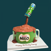 Milo Defying Gravity Cake Singapore