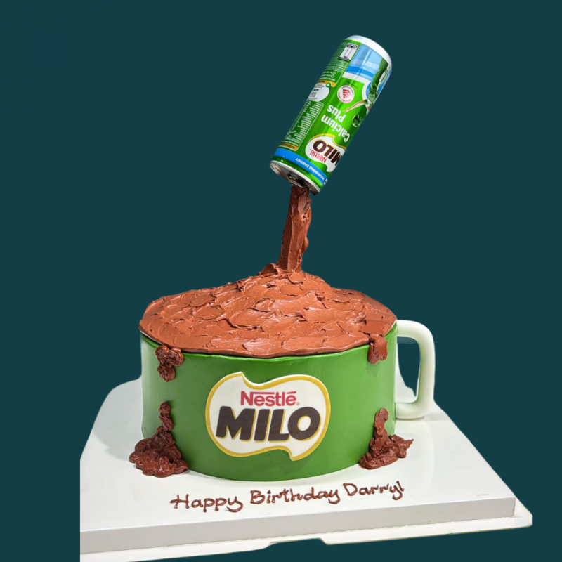 Milo Defying Gravity Cake Singapore