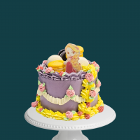 Rapunzel Vintage Floral Cake