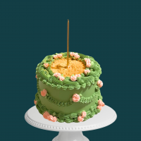 Trendy Glitter Blow Away Cake