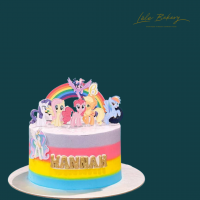 2D Little Ponies Cake
