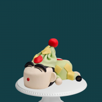 3D Shin Chan Pyjamas Cake