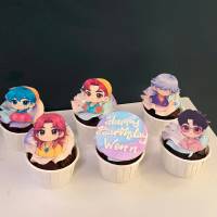 K-pop Demon Hunters-Inspired Saja Boys Cupcakes