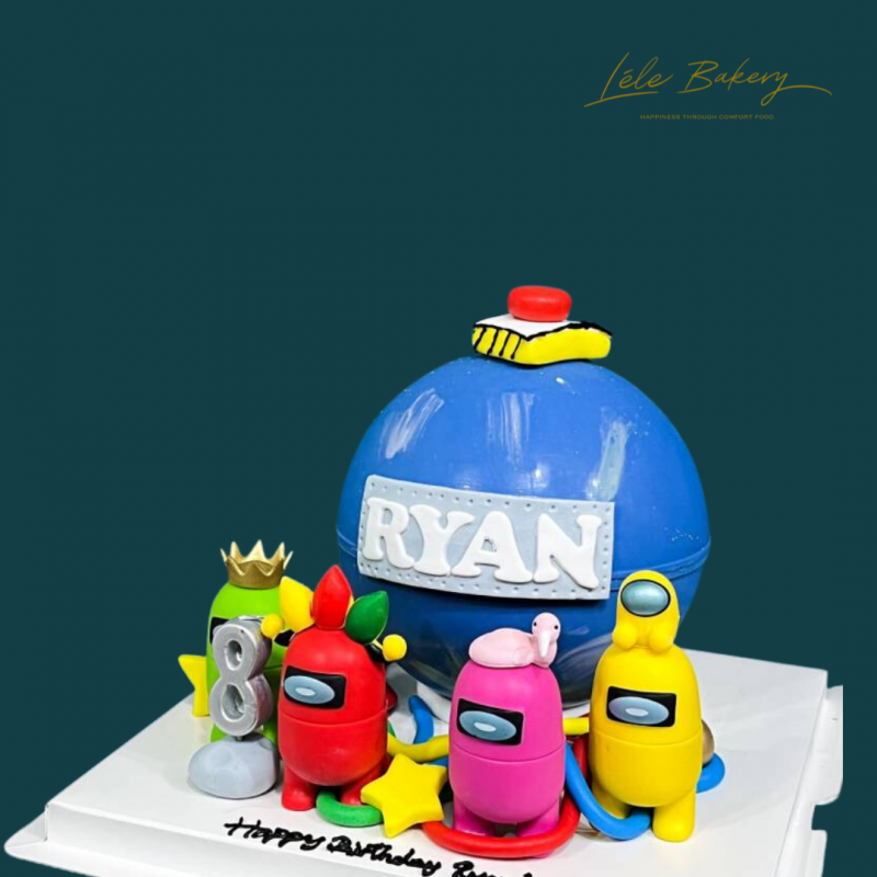 Among Us Pinata Cake