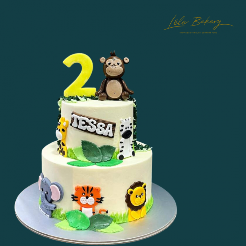 Animal Zoo Cake