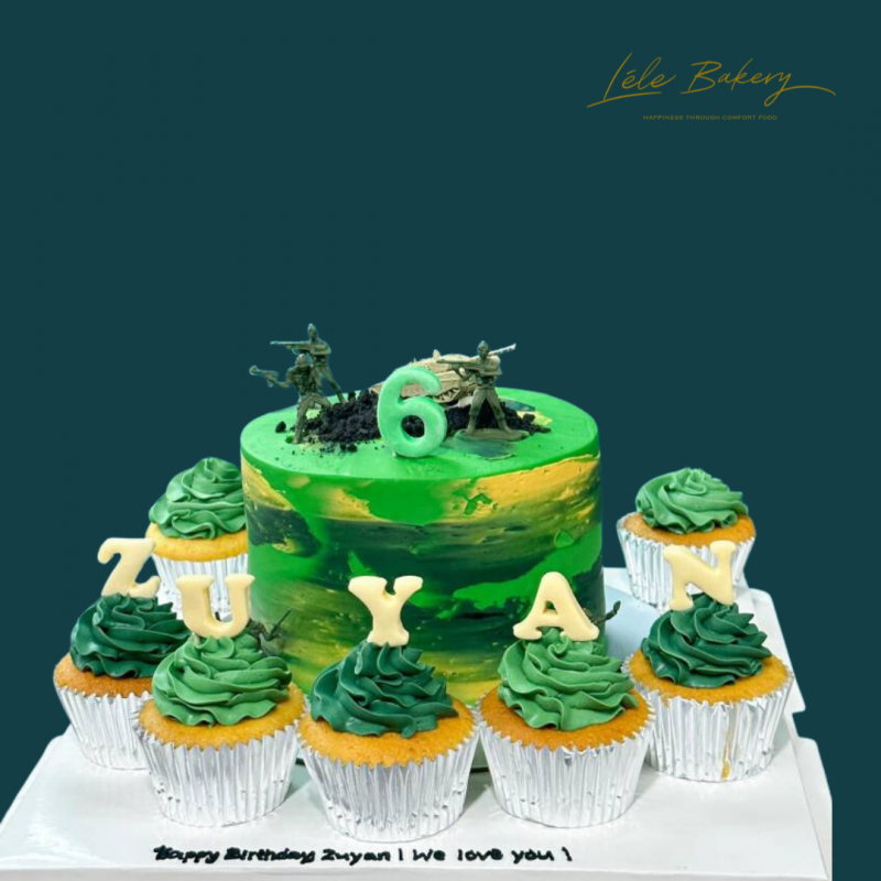 Army Cake and Cupcake Set