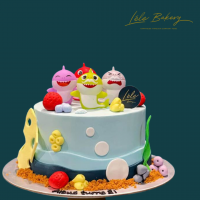 Baby Shark World Cake