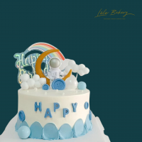 Blue Astronaut Cake