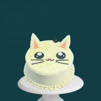 Buttercream Cat Cake