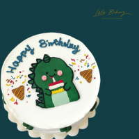 Buttercream Dinosaur Drawing Cake