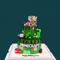 Pixel Block Gamer Cake