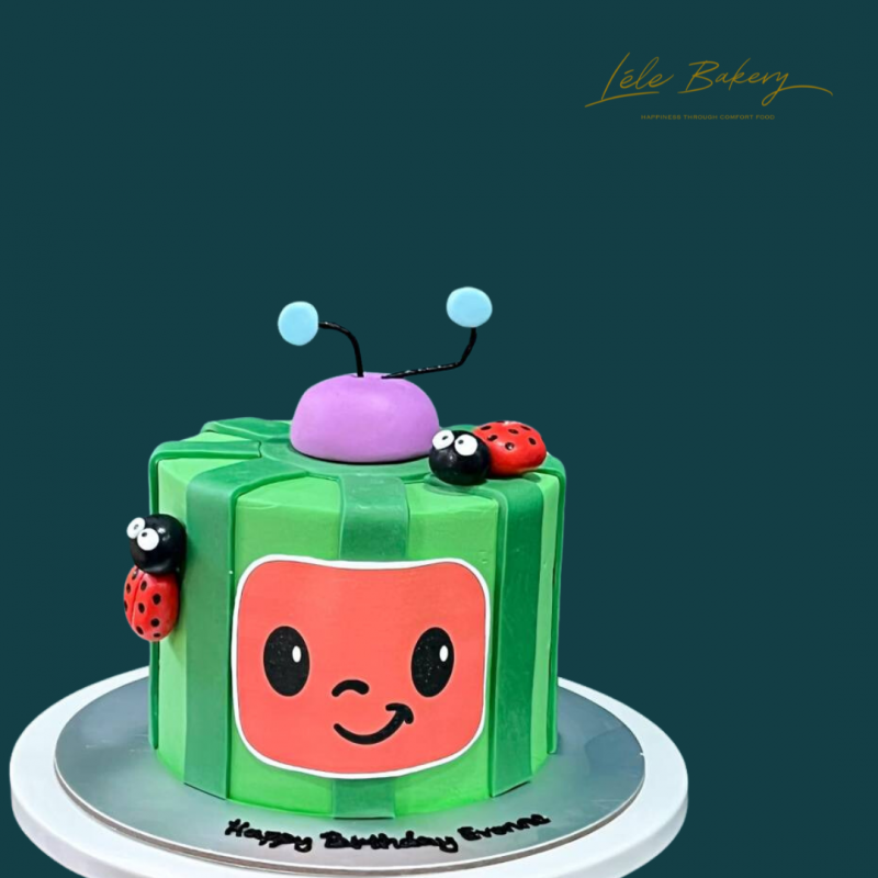Cocomelon Character with Lady Bug Cake