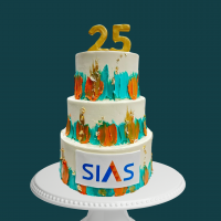 Corporate Abstract Cake