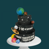 Corporate Galaxy Cake