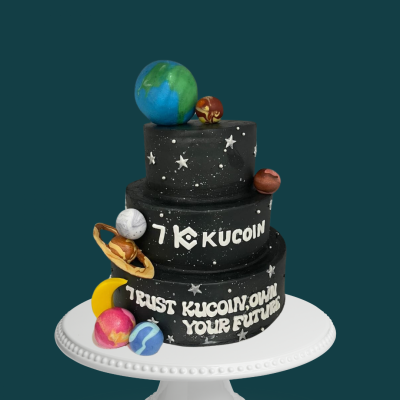 Corporate Galaxy Cake