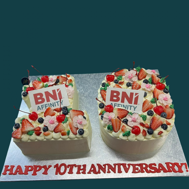 Corporate Berries Number Cake