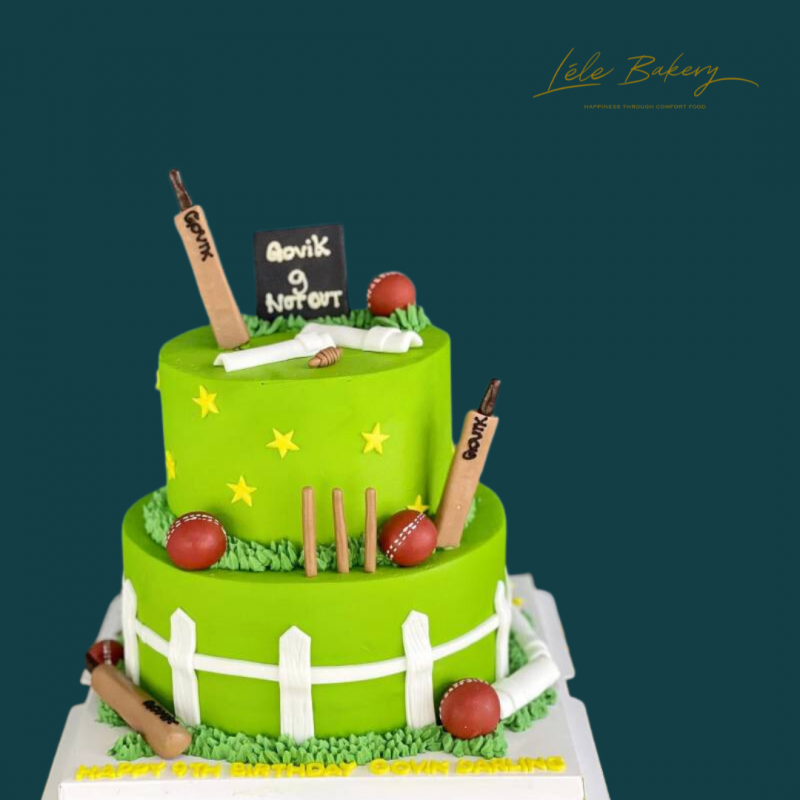 Cricket Field Cake