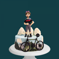 Cyclist Mountain Cake