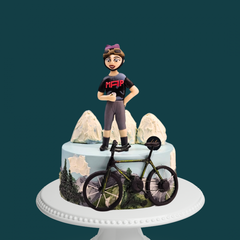 Cyclist Mountain Cake