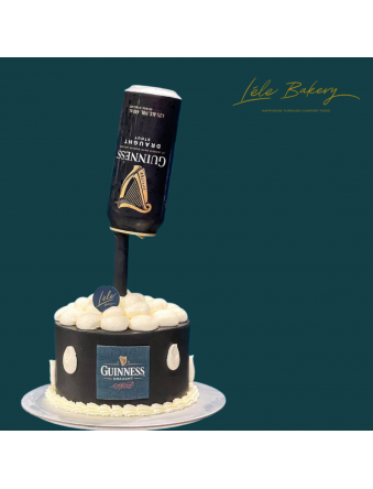 Defying Gravity Guinness Beer Can Cake